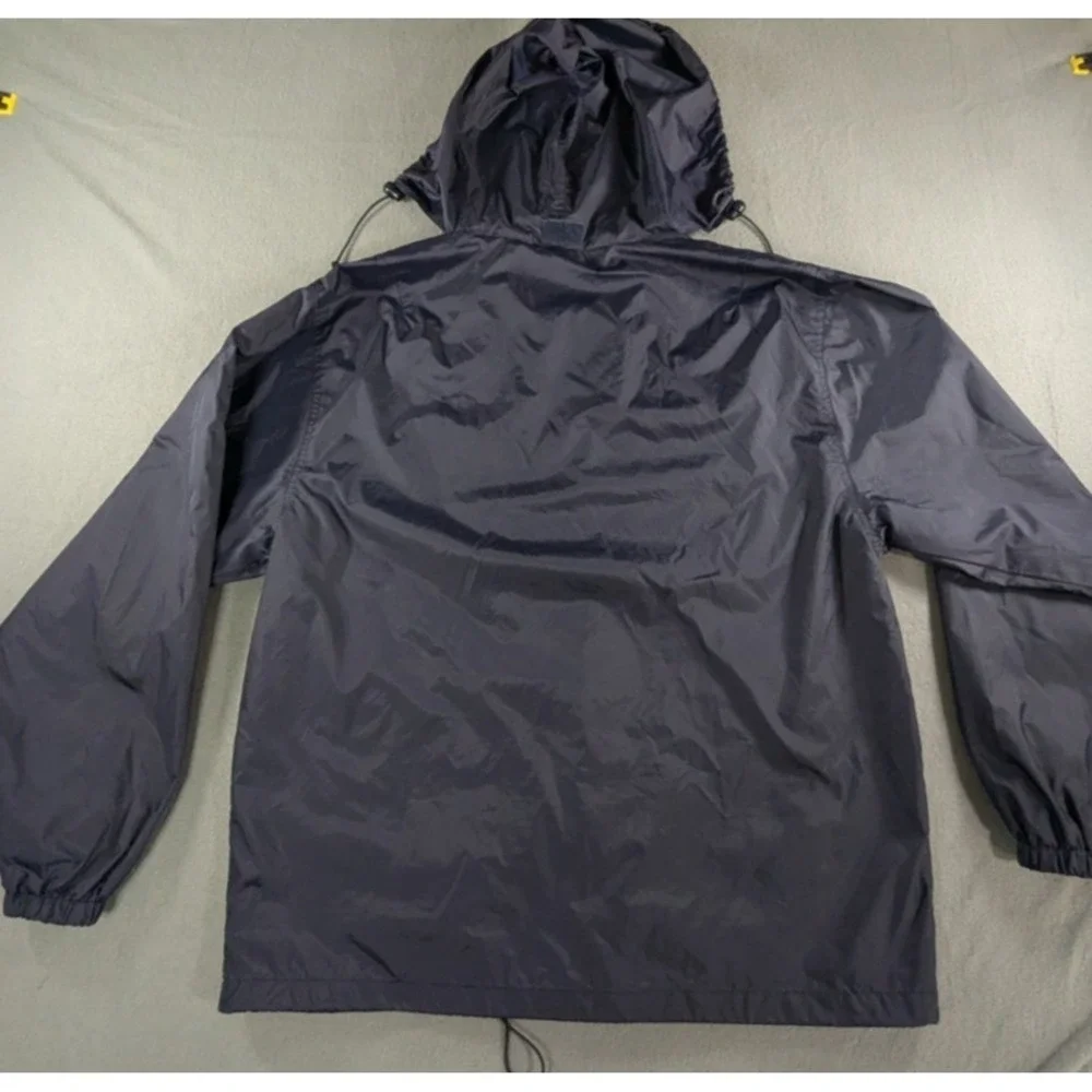 Clique Mens Vintage 90s USS Arizona‎ Pearl Harbor Windbreaker Jacket Medium Navy